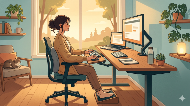 desk posture and sleep quality